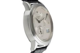 Thumbnail von Glashütte Original PanoReserve Edelstahl Handaufzug Herrenuhr Ref. 65-01-02-02-04 B&P