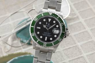 Thumbnail von Rolex Submariner Date Kermit Automatik Herrenuhr Ref. 16610T Papiere 2009
