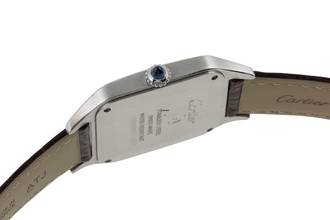 Thumbnail von Cartier Santos Dumont Edelstahl Herrenuhr Ref. WSSA0022 Box & Papiere