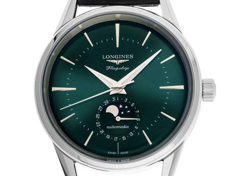 Longines Flagship Heritage Mondphase Ref.L4.815.4.02.2 2025 Full Set Ungetragen 