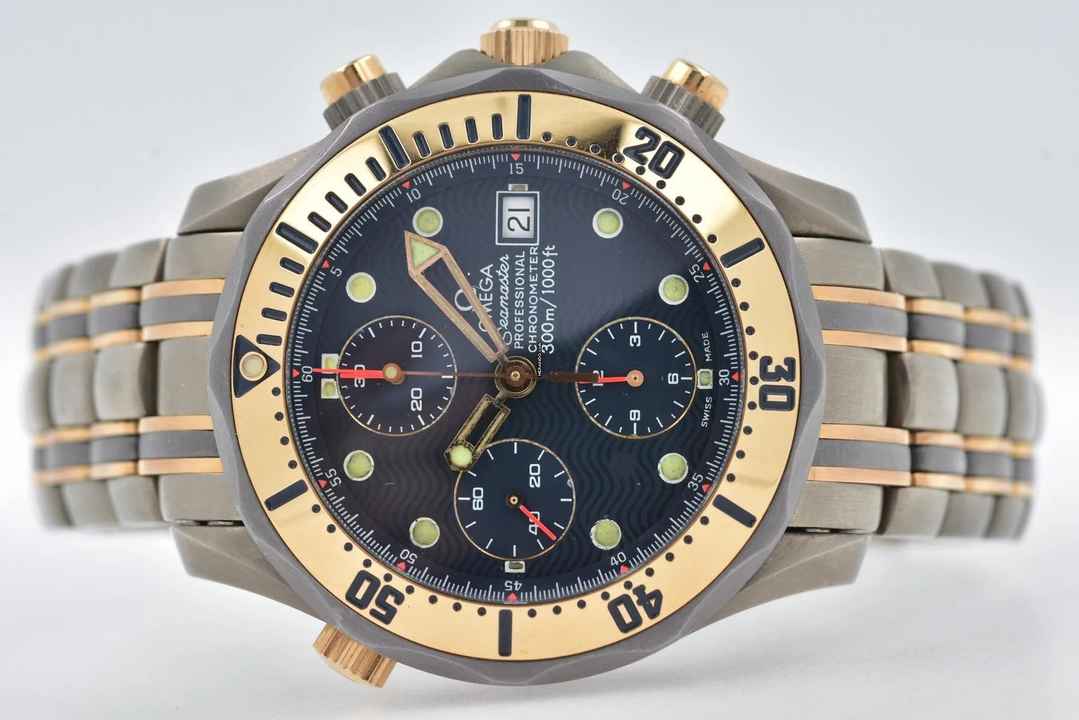  Omega Seamaster Diver 300 M Professional Chronograph Titan / 18k Gold 2297.80 