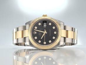 Thumbnail von Rolex Datejust 41 126333 Edelstahl Gelbgold 750 Diamanten Automatik Stainless Steel 18kt Yellow Gold Oyster-band Chronometer Black Dial