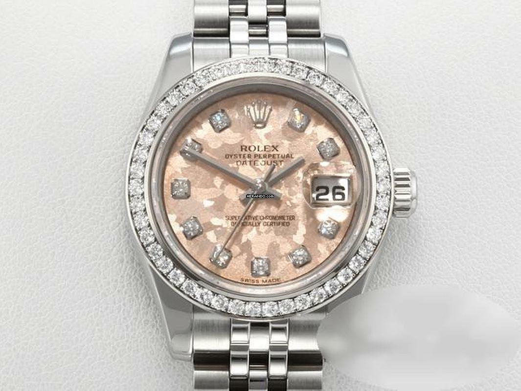 Rolex Lady-Datejust 26 179384 2011 Stahl Weissgold 750 Diamanten Automatik Stainless Steel 18kt White Gold Jubilé-band Chronometer Oyster