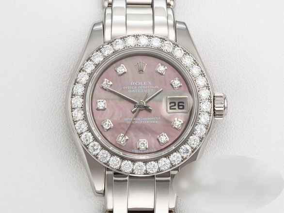  Rolex Lady-Datejust Pearlmaster 29 80299 Weissgold 750 Perlmutt Diamanten Automatik Lady 18kt White Gold Chronometer Oyster 