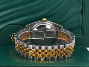 Thumbnail von Rolex Datejust 36 116233 Gold Dial With Big Diamonds - Full Set 36mm