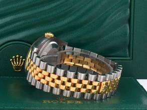 Thumbnail von Rolex Datejust 36 116233 Gold Dial With Big Diamonds - Full Set 36mm