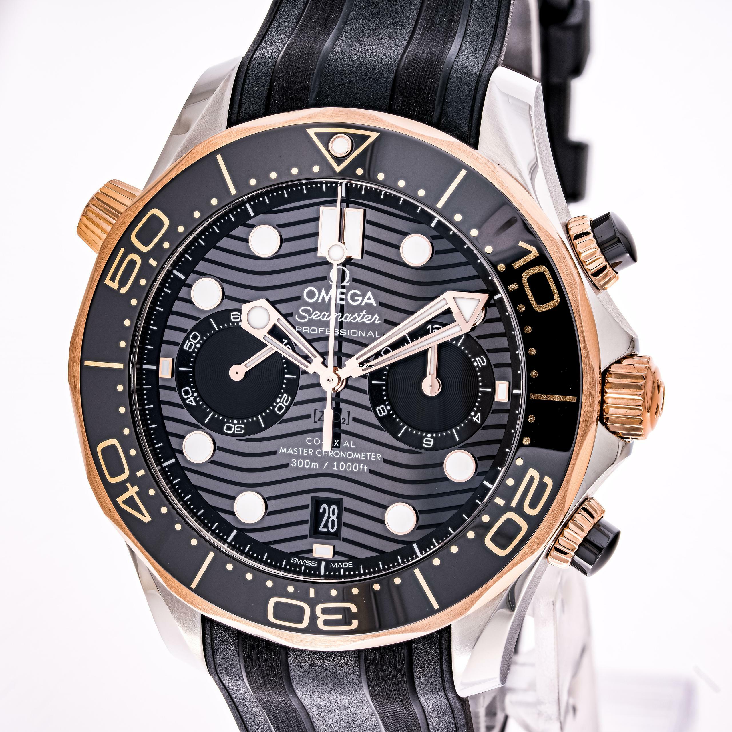 Omega Seamaster Diver 300 M Steel Gold 44 – 210.22.44.51.01.001 – like NEW – 03/2022 Full Set