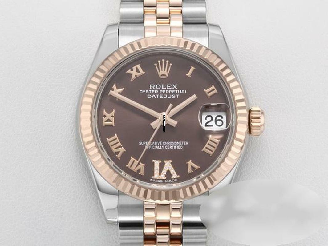  Rolex Datejust 31 31mm 178271 2019 Tahl Rosegold 750 Diamanten Automatik Gold 