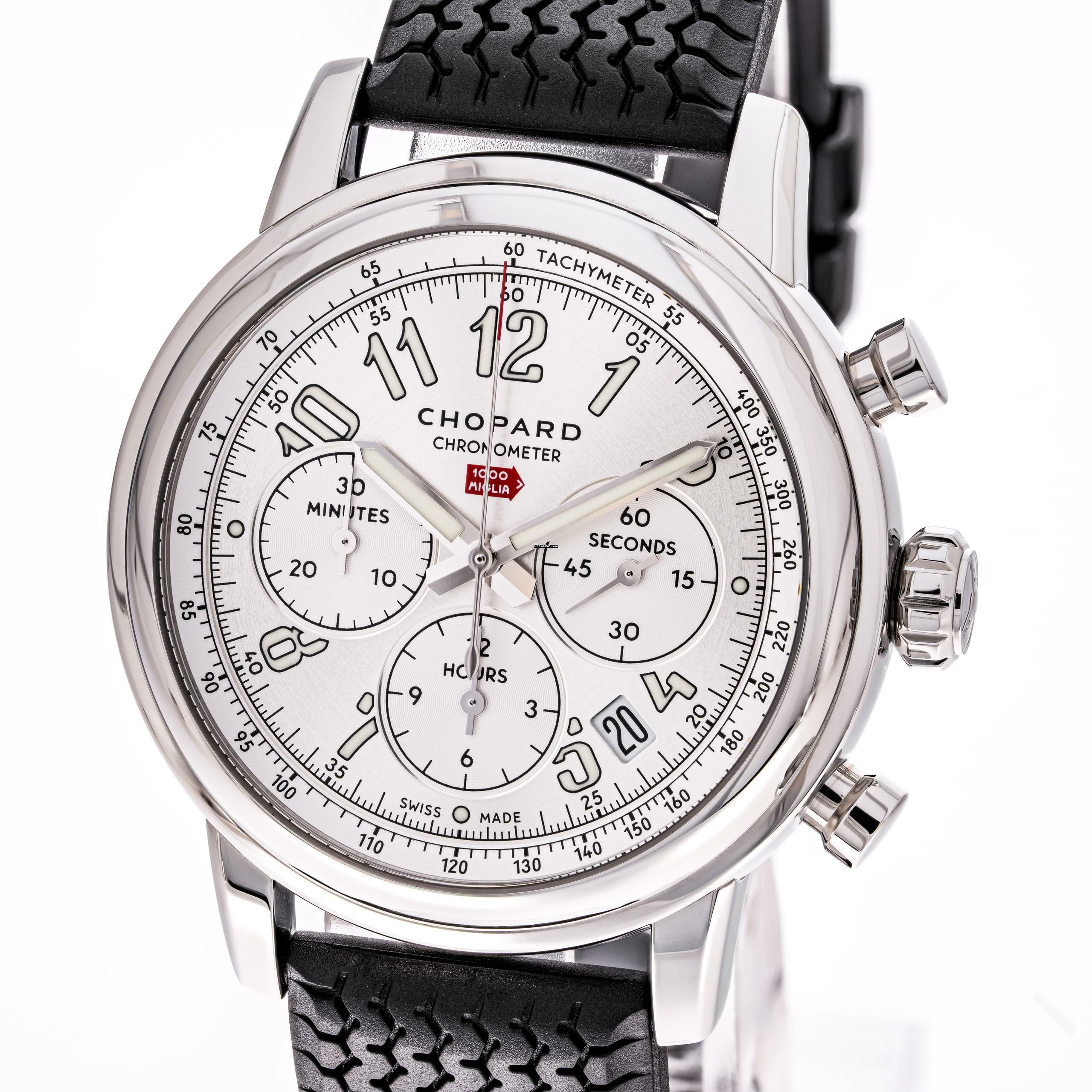  Chopard Mille Miglia Classic Chronograph Silver 42 – 168589-3001 – like NEW ~ 2022 