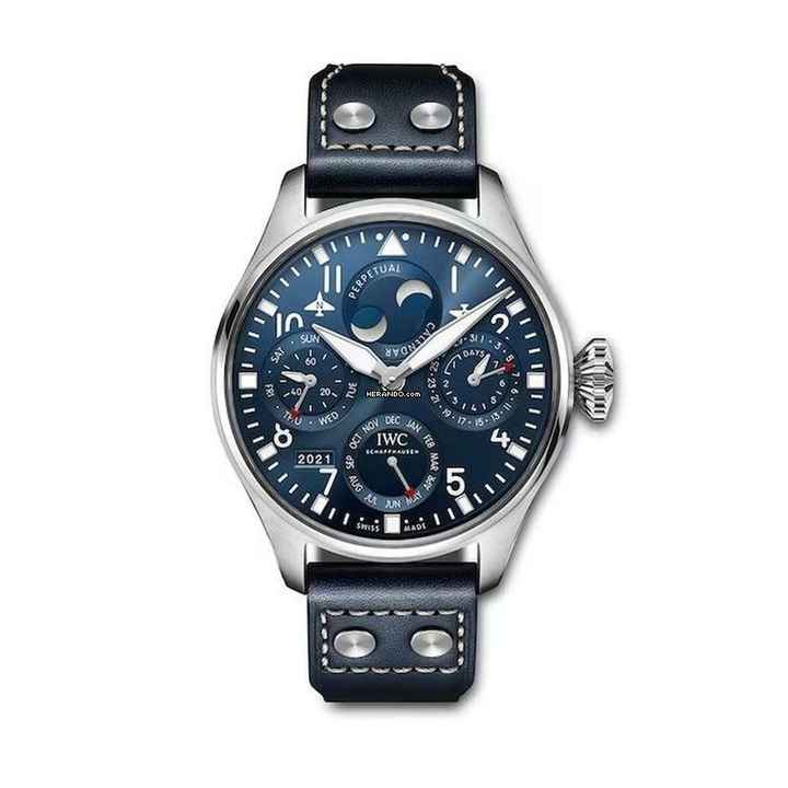  IWC Große Fliegeruhr Big Pilot 46 Perpetual Calendar Blue Dial - With Box And Papers - IW503605 2022 