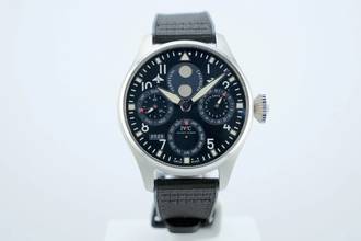 Thumbnail von IWC Große Fliegeruhr Big Pilot 46 Perpetual Calendar Blue Dial - With Box And Papers - IW503605 2022