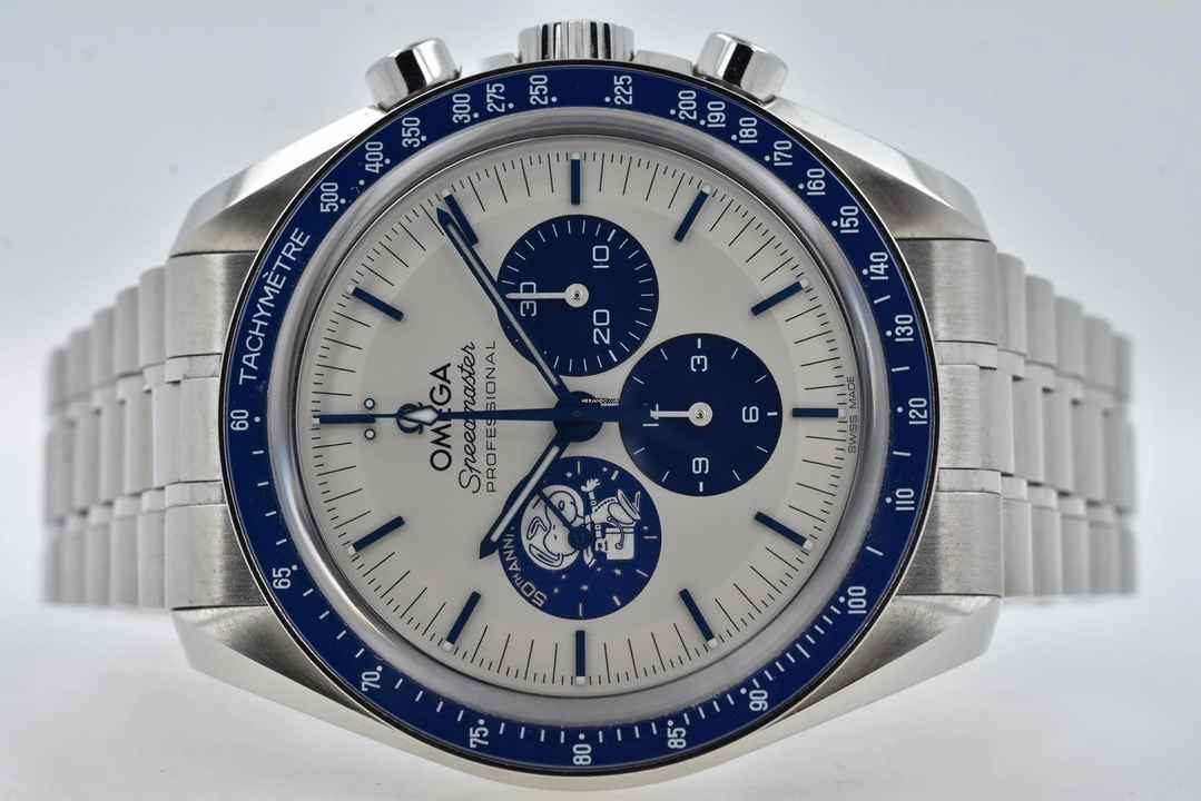  Omega Speedmaster Professional Moonwatch Silver Snoopy Award 50th Anniversary 31032425002001 
