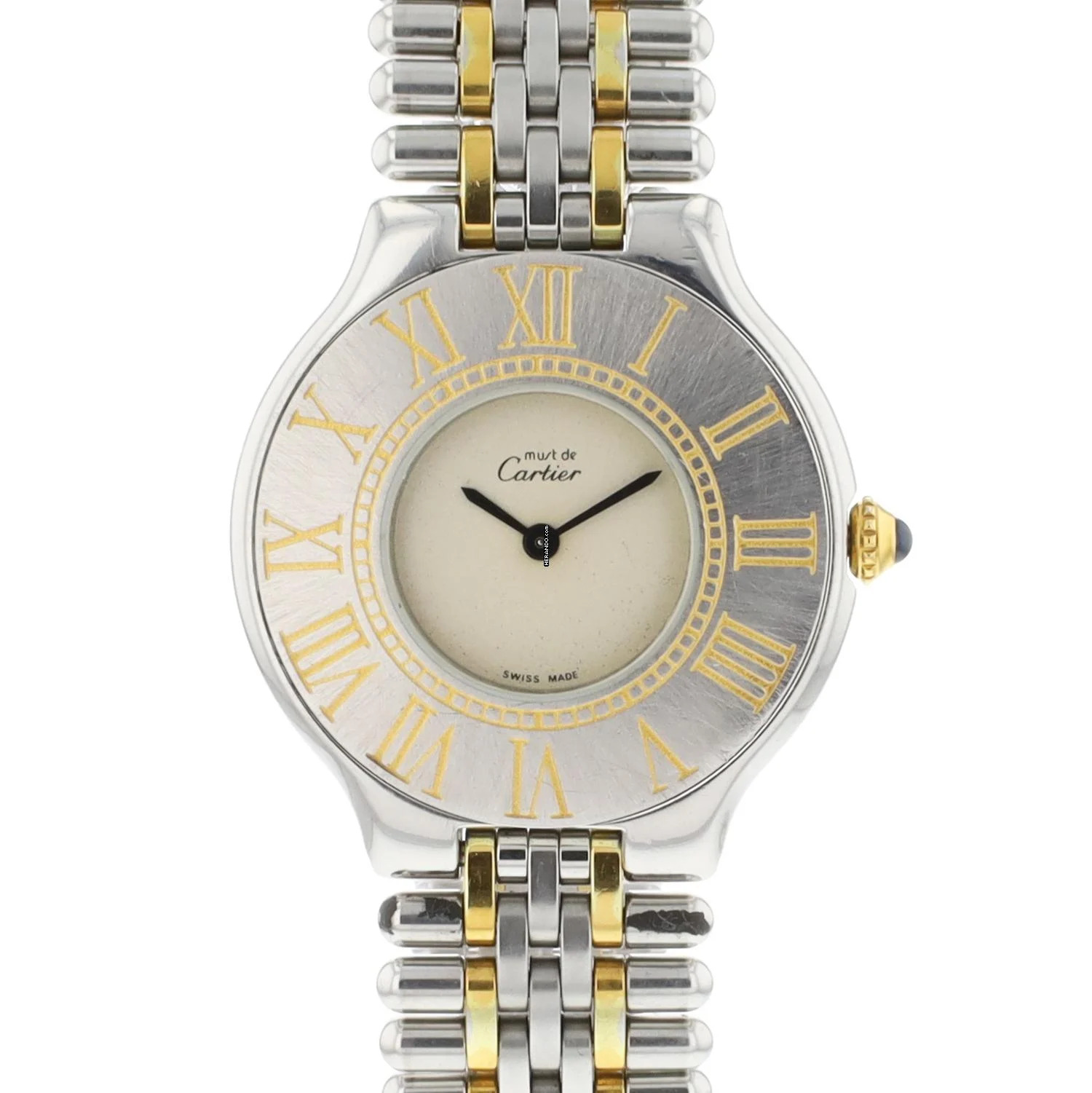  Cartier 21 Must de Cartier PM Steel Gold 