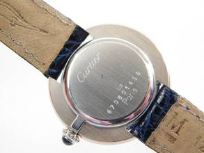 Thumbnail von Cartier 18 Karat Weißgold Ellipse Paris Dial Handaufzug Damenuhr 26 mm 18 Karat Weißgold super selten !