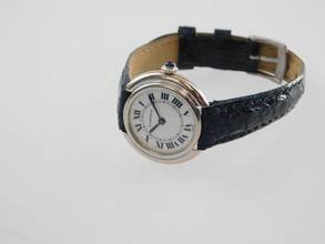 Thumbnail von Cartier 18 Karat Weißgold Ellipse Paris Dial Handaufzug Damenuhr 26 mm 18 Karat Weißgold super selten !