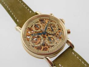 Thumbnail von Chronoswiss Opus Skeleton massiv 18 Karat Gelbgold mit allen Papieren wie Neu Selten Skeletiert original Papiere