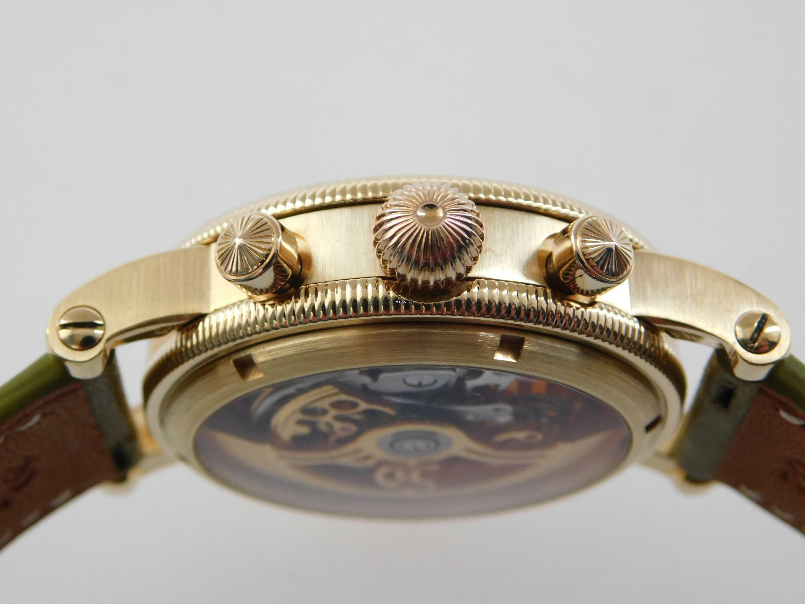 Thumbnail von Chronoswiss Opus Skeleton massiv 18 Karat Gelbgold mit allen Papieren wie Neu Selten Skeletiert original Papiere