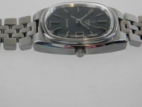 Thumbnail von Omega Seamaster Herrenuhr mit Stahlband schwarzes Zifferblatt von 1977 seltene Seamaster mit dem original Stahlband volle Länge