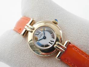 Thumbnail von Cartier Tank Vermeil Le Must Colisee Vermeil im Neu Zustand mit original Band und Schließe neues original Cartier Band und original Falschließe