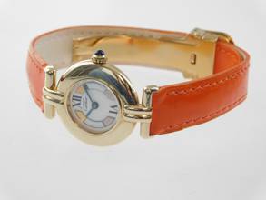 Thumbnail von Cartier Tank Vermeil Le Must Colisee Vermeil im Neu Zustand mit original Band und Schließe neues original Cartier Band und original Falschließe