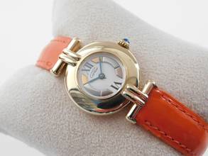 Thumbnail von Cartier Tank Vermeil Le Must Colisee Vermeil im Neu Zustand mit original Band und Schließe neues original Cartier Band und original Falschließe