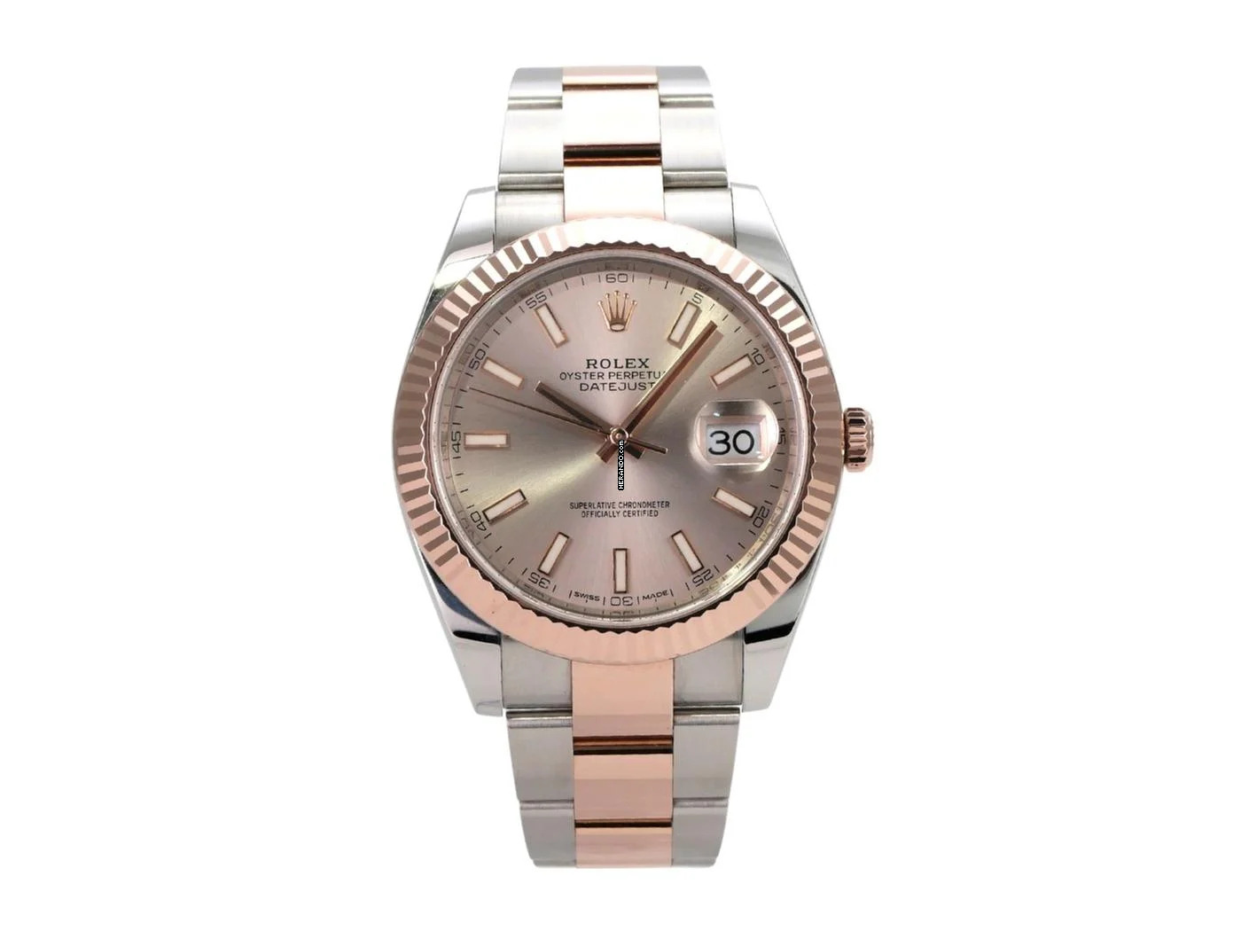  Rolex Datejust 41 Edelstahl Everose-Gold 126331 Sundust Oyster 