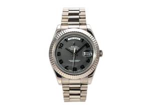 Thumbnail von Rolex Day-Date II Weißgold 218239 Grau Arabisch