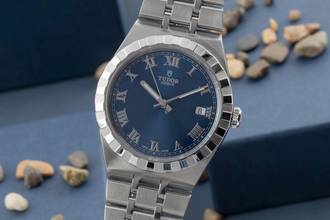 Thumbnail von Tudor Royal 38 Blue Dial Edelstahl Automatik Herren Ref 28500 Box & Papiere 2022