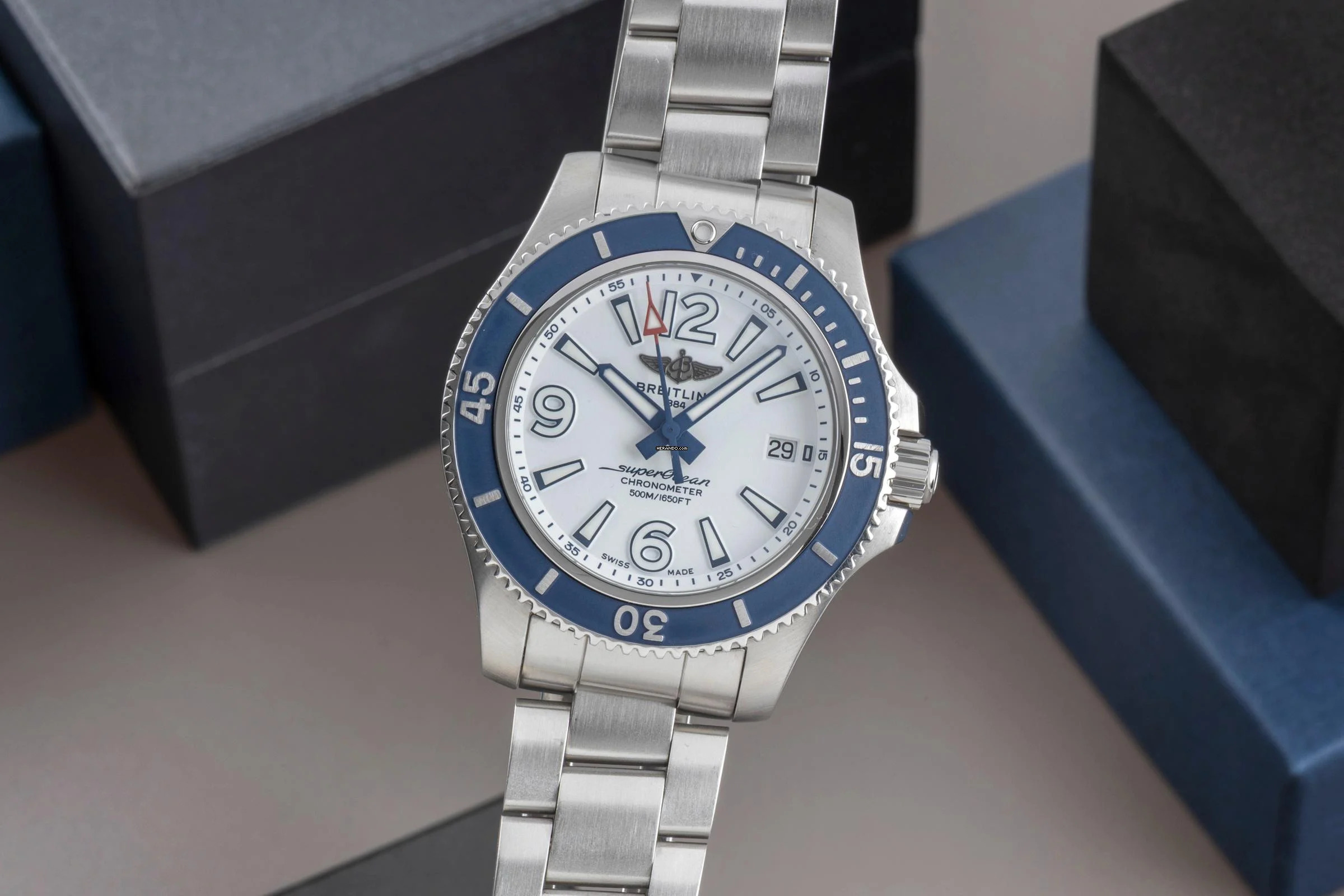  Breitling Superocean 42 Edelstahl Automatik Herrenuhr Ref. A17366 