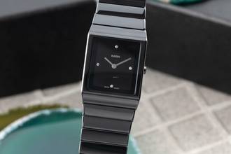 Thumbnail von Rado Ceramica Diastar Ceramica Keramik / Titan Quarz Damenuhr Ref. R21702702 B&P 2023