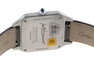 Thumbnail von Cartier Santos Dumont Black Lacquer Handaufzug Herrenuhr Ref. WSSA0046 B&P 2023