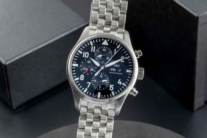 IWC Fliegeruhr Chronograph Fliegerchronograph Chronograph Stahl Automatik Herrenuhr Ref. IW377710 