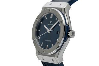 Thumbnail von Hublot Classic Fusion Blue Titan Automatik Herrenuhr 542.NX.7170.LR B&P