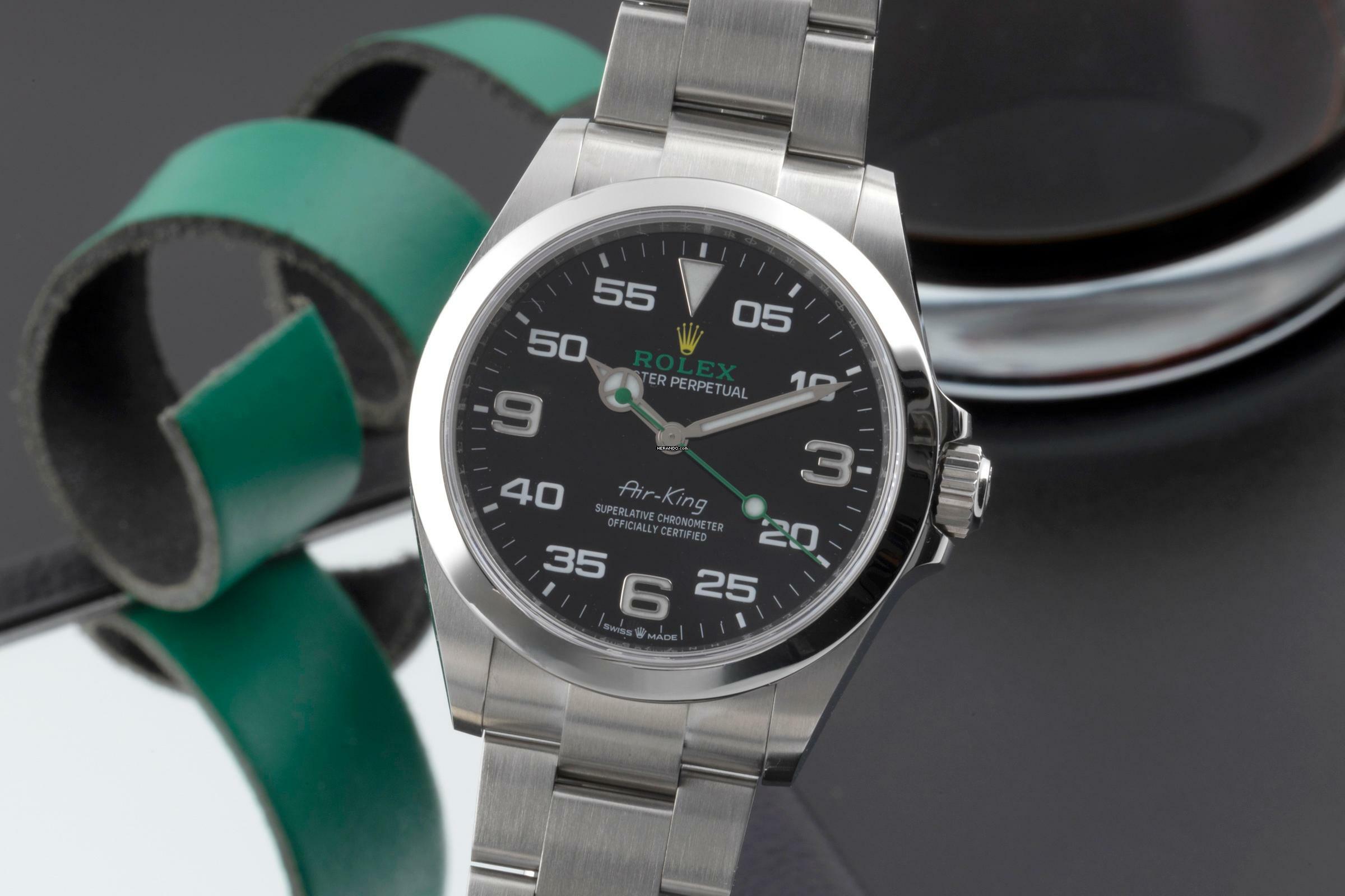  Rolex Air King Automatik Oyster Edelstahl Herrenuhr Ref. 126900 B&P 2022 