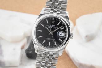 Thumbnail von Rolex Datejust 36 Black Dial Stahl Automatik Herren Ref. 126200 Box & Papiere 2019