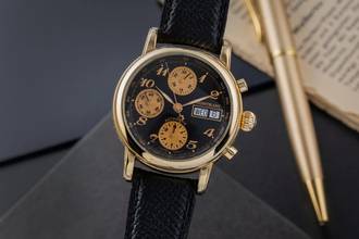 Thumbnail von Montblanc Star Meisterstück Chronograph 18k (0,750) Gold Automatik Herren Ref. 7000