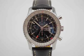 Thumbnail von Breitling Navitimer World deutsche Auslieferung im perfekten Fullset aus 2019