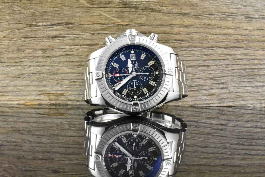  Breitling Super Avenger 04/24 BREITLING SERVICE Chronograph 48MM Automatik Full Set 