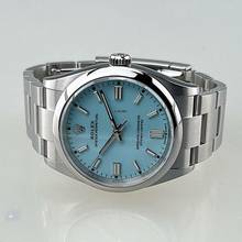 Thumbnail von Rolex Oyster Perpetual 36 Zifferblatt türkis blau Tiffany dial Index Oysterarmband Full Set EK 10/2025 deutsche Auslieferung