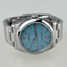 Thumbnail von Rolex Oyster Perpetual 36 Zifferblatt türkis blau Tiffany dial Index Oysterarmband Full Set EK 10/2025 deutsche Auslieferung