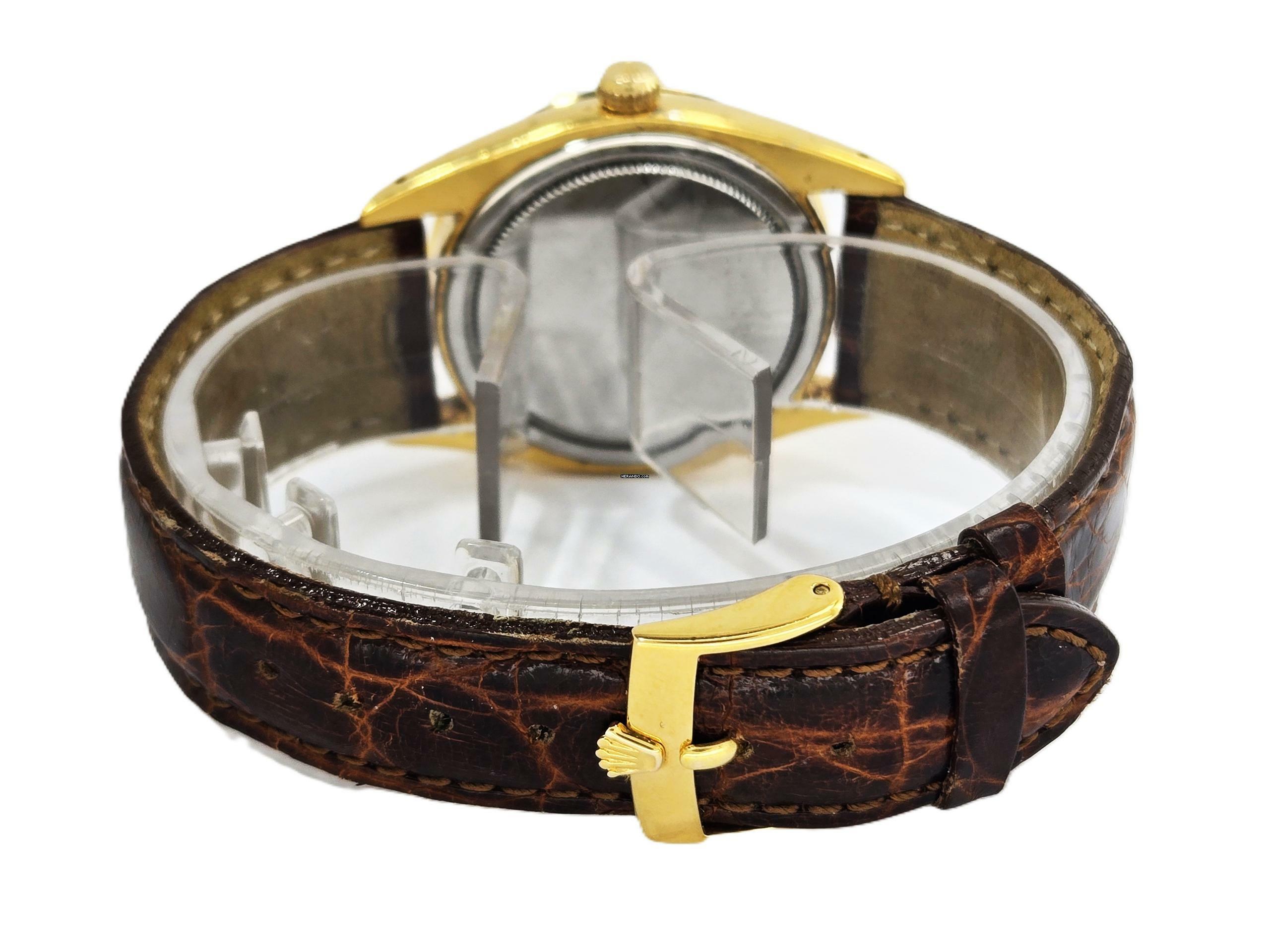 Thumbnail von Rolex Oysterdate Precision Oyster Date Rare Bitonal Gold Plated Dresswatch