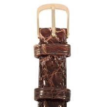 Thumbnail von Damenarmbanduhr mit Faberge Wappen Gravur und Brillant Index Quarz aus 585 Gelbgold mit Gebrauchsspuren