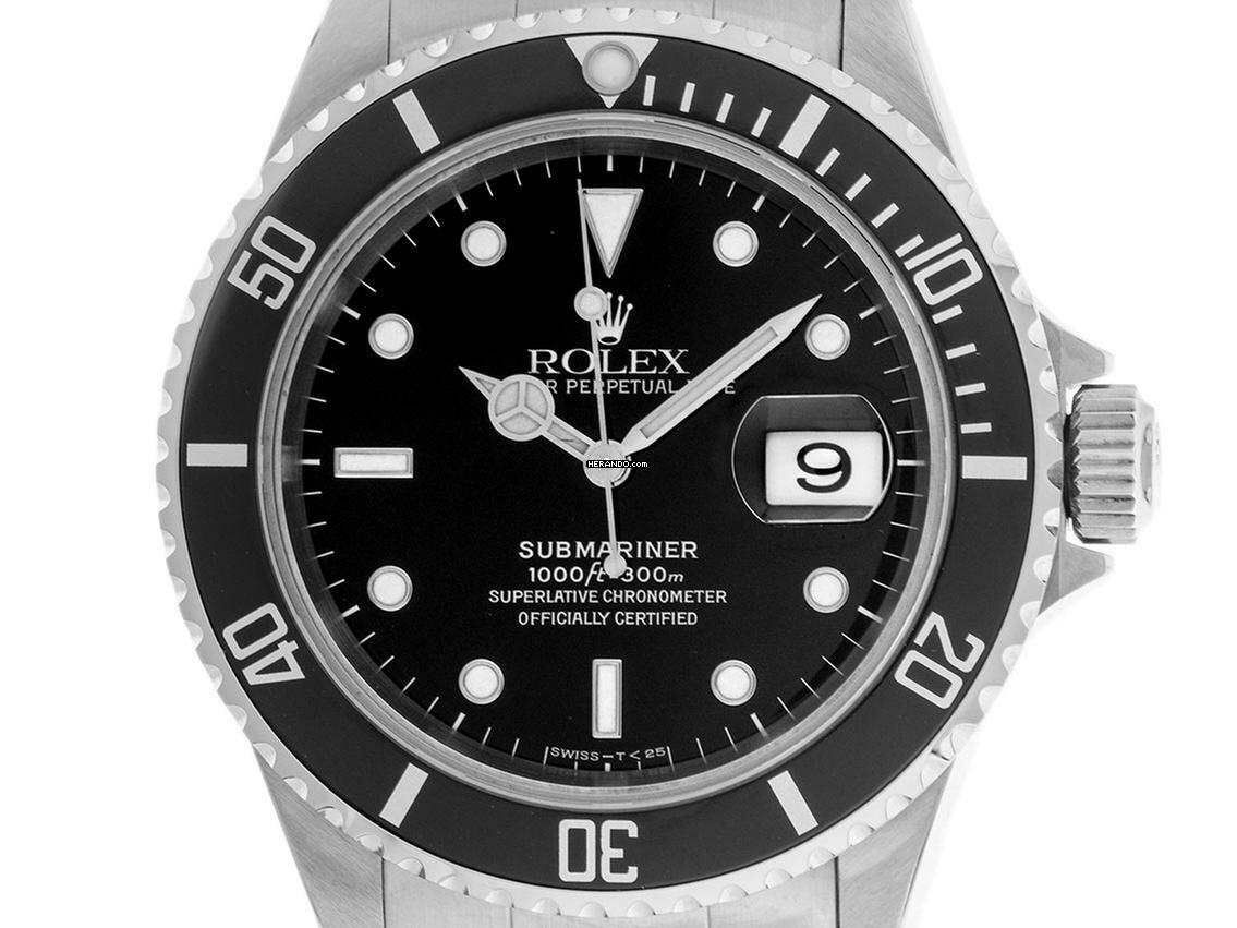  Rolex Submariner Date Ref.16610 1987 Full Set sehr Gut Vintage 