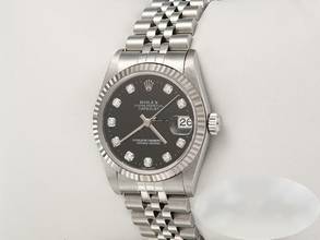Thumbnail von Rolex Datejust 31 31mm Medium Stahl Weissgold 750 Diamanten Automatik Gold Stainless Steel 18kt White Gold Jubilé-band Chronometer Oyster Black Dial