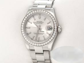 Thumbnail von Rolex Datejust 31 31mm 178384 2011 Lc100 Stahl Weissgold 750 Diamanten