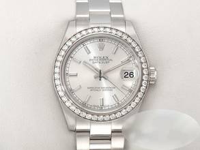 Thumbnail von Rolex Datejust 31 31mm 178384 2011 Lc100 Stahl Weissgold 750 Diamanten