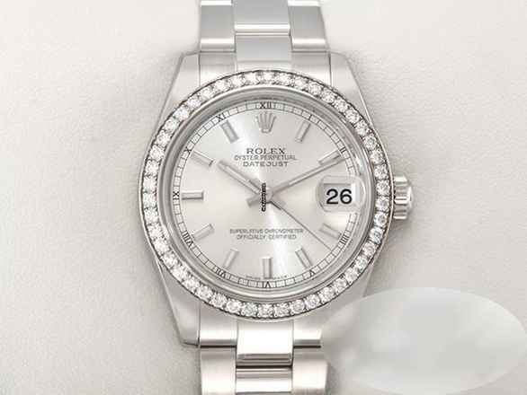  Rolex Datejust 31 31mm 178384 2011 Lc100 Stahl Weissgold 750 Diamanten 