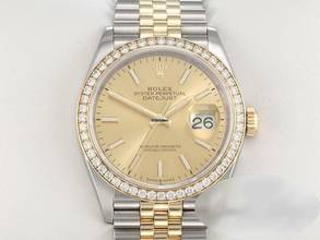Thumbnail von Rolex Datejust 36 126283 Rbr 2019 Stahl Gelbgold 750 Diamanten Automatik Stainless Steel 18kt Yellow Gold Jubilé-band Chronometer Oyster