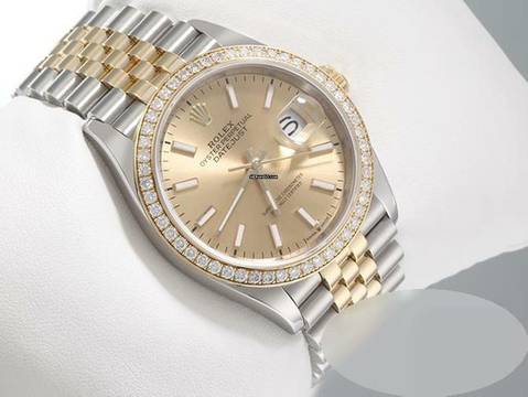  Rolex Datejust 36 126283 Rbr 2019 Stahl Gelbgold 750 Diamanten Automatik Stainless Steel 18kt Yellow Gold Jubilé-band Chronometer Oyster 