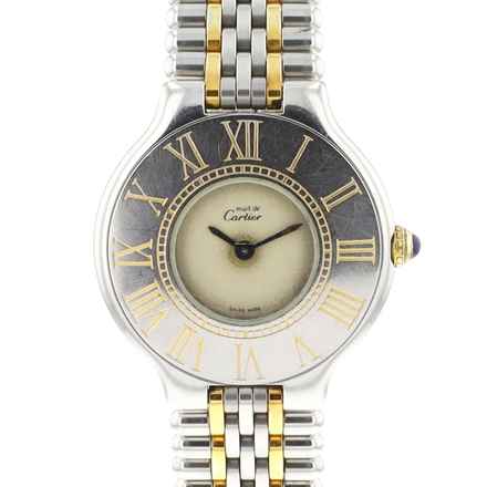  Cartier 21 Must de Cartier PM Steel Gold 